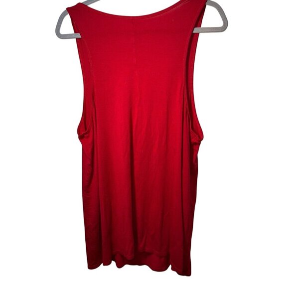 Torrid Red Tank Top Super Blessed & Dog Obsessed Graphic Womens Size 1 Oversized - Picture 4 of 4